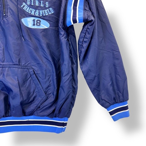 Vintage Russell Athletic Girls XL Track & Field Pullover Windbreaker Jacket - Picture 4 of 6